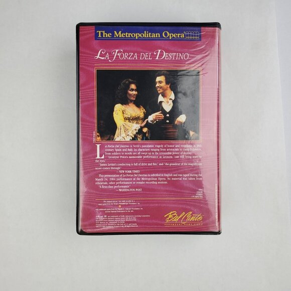 La Forza Del Destino: The Metropololitan Opera VHS 1980 - 2-Tape Set - Picture 4 of 10